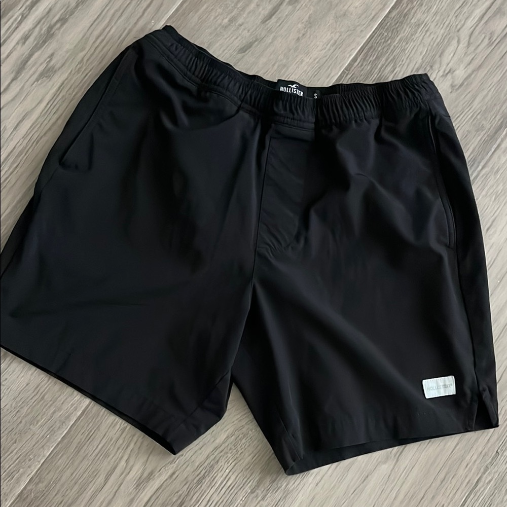 Hollister Jet Black Performance Swim Shorts